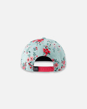 Load image into Gallery viewer, Deux Par Deux Girls Baseball Cap “Printed Flowers” Size 6/24M to 7/12 Years
