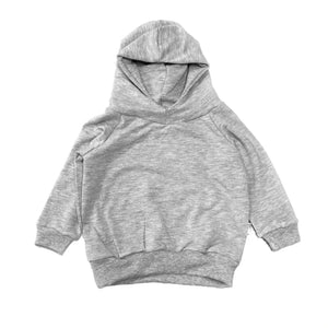 Portage and Main Light Grey  Hoodie : Sizes 0/6M to Youth Small