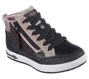 Skechers “Style Strut” High Top Sparkle Sneakers : Size 11 to 4