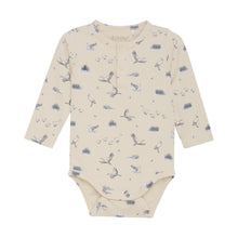 Load image into Gallery viewer, Fixoni Baby Organic Cotton Long Sleeved Onesie with Bird Print: Sizes: Preemie to 9M
