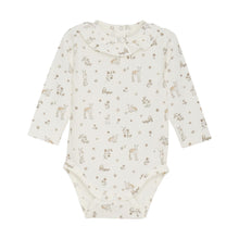 Load image into Gallery viewer, Fixoni Baby Organic Cotton Long Sleeved Onesie with Fawn/Bunny Print: Sizes: Preemie to 24M
