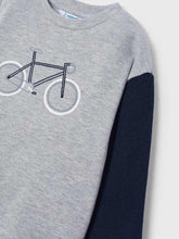 Load image into Gallery viewer, Mayoral Long Sleeved Bicycle Graphic Tee: Size 3 to 9 Years
