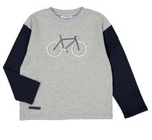 Load image into Gallery viewer, Mayoral Long Sleeved Bicycle Graphic Tee: Size 3 to 9 Years
