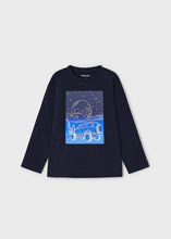 Load image into Gallery viewer, Mayoral Long Sleeved Jeep/Moon Graphic Tee *Glow in the Dark*: Size 3 to 9 Years
