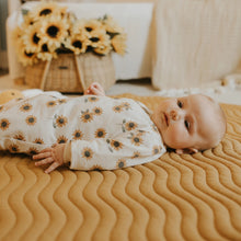 Load image into Gallery viewer, Petit Lem Baby Sunflower Print Sleeper Size NB to 18M
