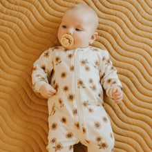 Load image into Gallery viewer, Petit Lem Baby Sunflower Print Sleeper Size NB to 18M
