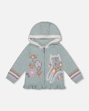 Load image into Gallery viewer, Deux Par Deux Hooded Soft Knit Cardigan: Sizes 2 to 8 Years
