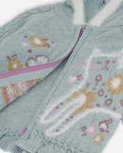 Load image into Gallery viewer, Deux Par Deux Hooded Soft Knit Cardigan: Sizes 2 to 8 Years
