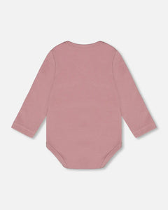 Deux Par Deux Organic Cotton Onesie in Pink: Sizes 3M to 24M