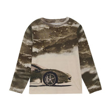 Load image into Gallery viewer, Minymo Boys Car Graphic Long Sleeved Shirt: Size 3 to 8 Years
