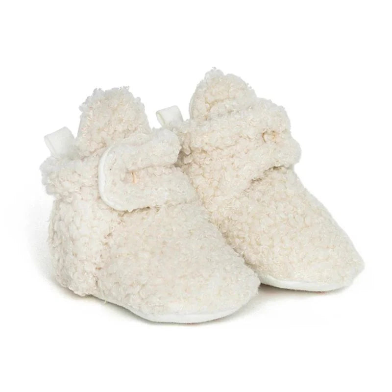 Robeez Sherpa Baby Booties in Cream : Sizes 0/3M to 12/18M