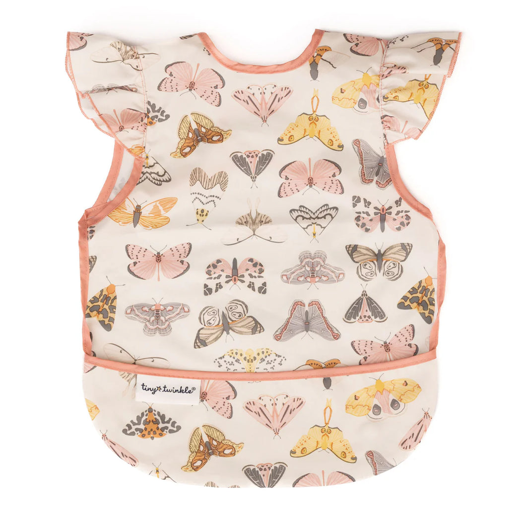 Tiny Twinkle Waterproof Apron Bib - Butterfly Print