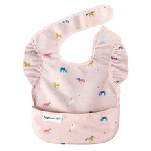 Load image into Gallery viewer, Tiny Twinkle Waterproof Apron Bib - Unicorn Print
