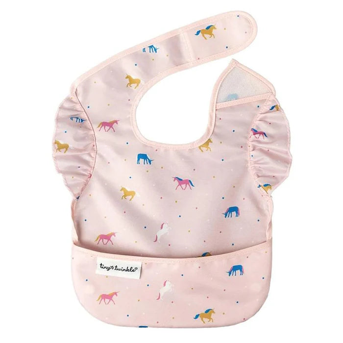 Tiny Twinkle Waterproof Apron Bib - Unicorn Print