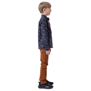 Nano Boy Twill Pants in Cocoa Brown: Size 2 to 14