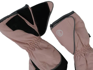 Calikids Waterproof Waterproof Velcro Cuff Mittens in Rose: Size 2 to 6 Years