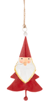 Load image into Gallery viewer, Ganz Santa Shapes Metal Ornaments: 4 Styles
