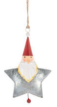 Load image into Gallery viewer, Ganz Santa Shapes Metal Ornaments: 4 Styles

