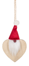Load image into Gallery viewer, Ganz Santa Shapes Wood Ornaments: 3 Styles
