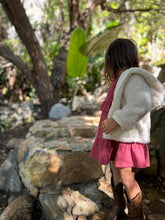 Load image into Gallery viewer, Ettie &amp; H “Francia” Hooded Fleece Coat in Ivory: Size 0/3M to 7 Years
