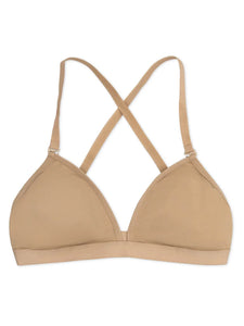 Capezio Deep Neck Clear Back Bra