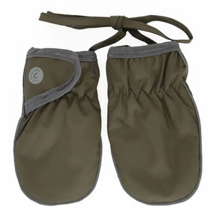 Calikids Waterproof Baby Mittens in Olive: Size 6/12M to 18M/3Y