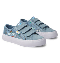 Load image into Gallery viewer, DC Manual V Velcro Sneakers in Heather Denim: Size 10 to 7
