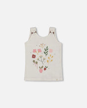 Load image into Gallery viewer, Deux Par Deux Crinkle Jersey Floral Graphic Tank Top: Size 2 to 10
