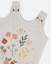 Load image into Gallery viewer, Deux Par Deux Crinkle Jersey Floral Graphic Tank Top: Size 2 to 10
