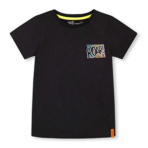 Deux Par Deux “Roar” Dino Graphic Short Sleeved Tee: Size 2 to 10