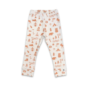Little & Lively “Adventure” Printed Bamboo Cotton Leggings MADE IN CANADA: Size 0/3M to 6T