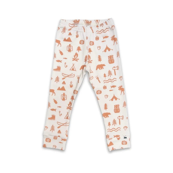 Little & Lively “Adventure” Printed Bamboo Cotton Leggings MADE IN CANADA: Size 0/3M to 6T