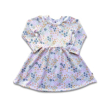 Load image into Gallery viewer, Little &amp; Lively “Pastel Blooms” Daphne Bamboo Cotton Dress MADE IN CANADA: Size 1/2T to 9/10
