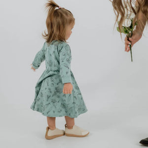 Little & Lively “Market Veggies” Daphne Bamboo Cotton Dress MADE IN CANADA: Size 1/2T to 9/10