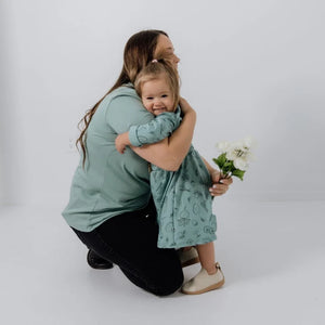 Little & Lively “Market Veggies” Daphne Bamboo Cotton Dress MADE IN CANADA: Size 1/2T to 9/10