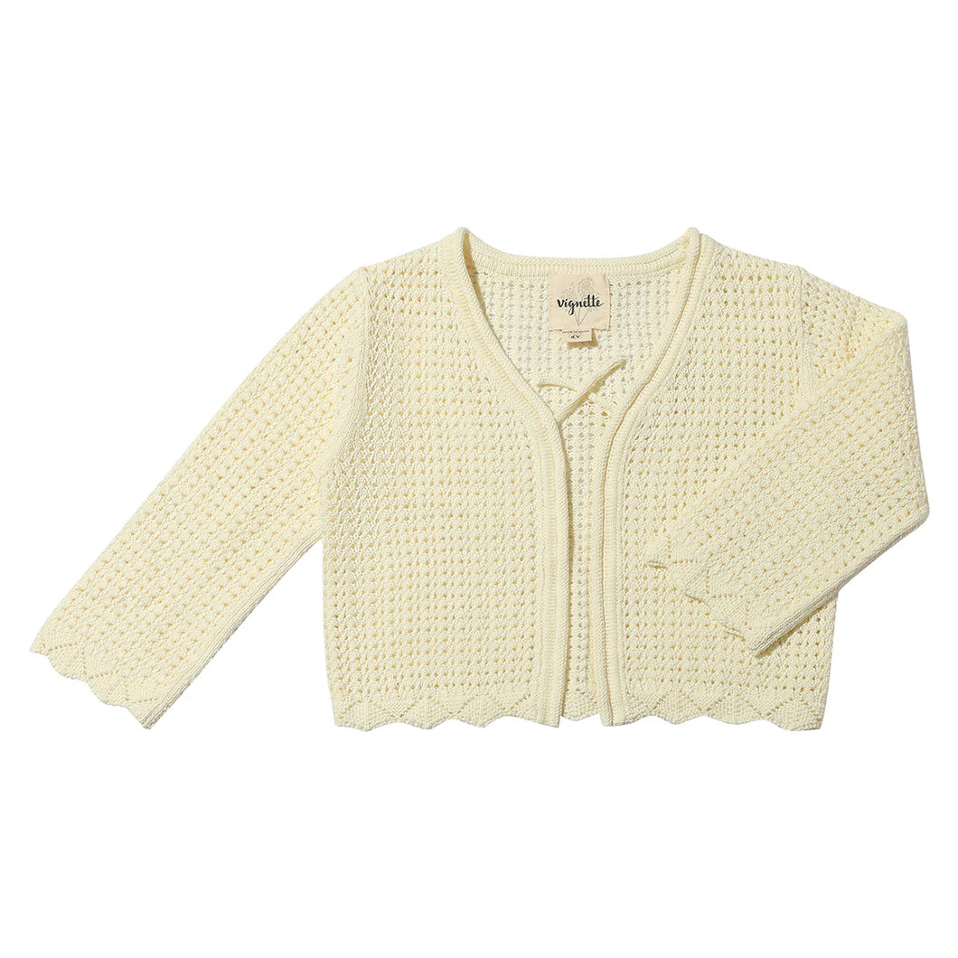 Vignette “Sasha” Knit Cardigan in Cream: Size 2 to 10