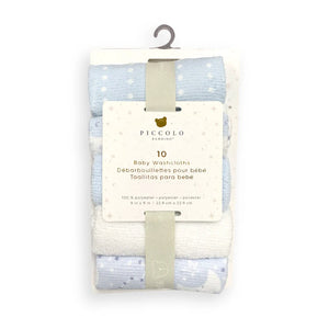 Piccolo Bambino Baby Washcloths Set of 10