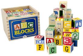 Schylling Wooden Alphabet Blocks Set
