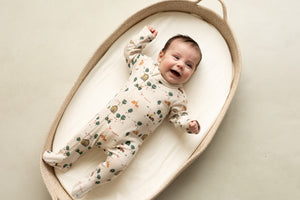 Coccoli Farming Print Zipper Footie : Size NB to 18M