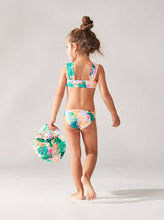 Load image into Gallery viewer, Roxy “Paradisiac Island” Green Floral Bikini Set: Size 2 to 7 Years
