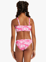 Load image into Gallery viewer, Roxy “Aloha Spirit” Pink Floral Crop Top Set: Size 7 to 16 Years
