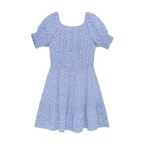Creamie Floral Dress in Blue: Sizes 3 to 14 Years