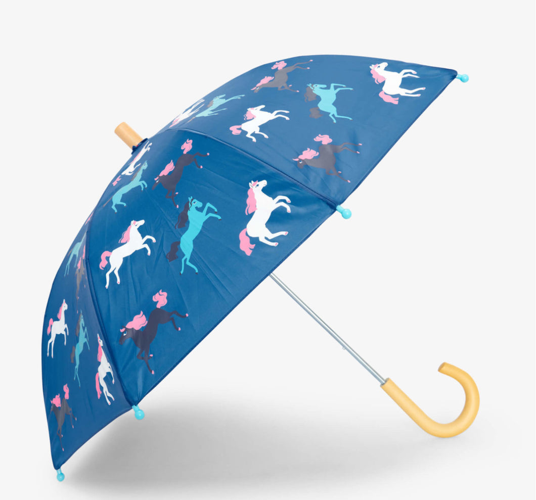 Hatley Prancing Pony Colour Changing Umbrella