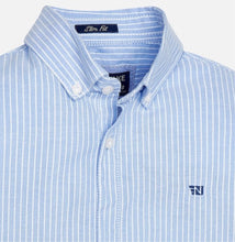 Load image into Gallery viewer, Mayoral/Nukutavake Dress Shirt (Blue with White Stripes) : Size 8 to 18
