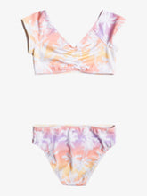 Load image into Gallery viewer, Roxy Girls Pastel Palm-Tree Bikini : 7 to 14
