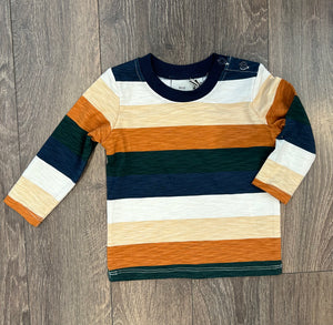 Baby/ Toddler Striped Long Sleeved Tee: 3M to 24M