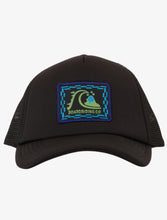 Load image into Gallery viewer, Quicksilver Boys Black Snap Back Trucker Hat
