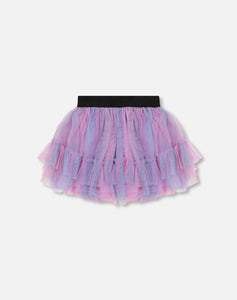 Deux Par Deux Rainbow Tulle Skirt : Size 3 to 8