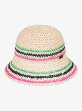 Load image into Gallery viewer, Roxy “Barrier Reef” Straw Bucket Hat
