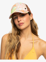 Load image into Gallery viewer, Roxy “Beautiful Morning” Trucker Hat in Orange/Floral Print
